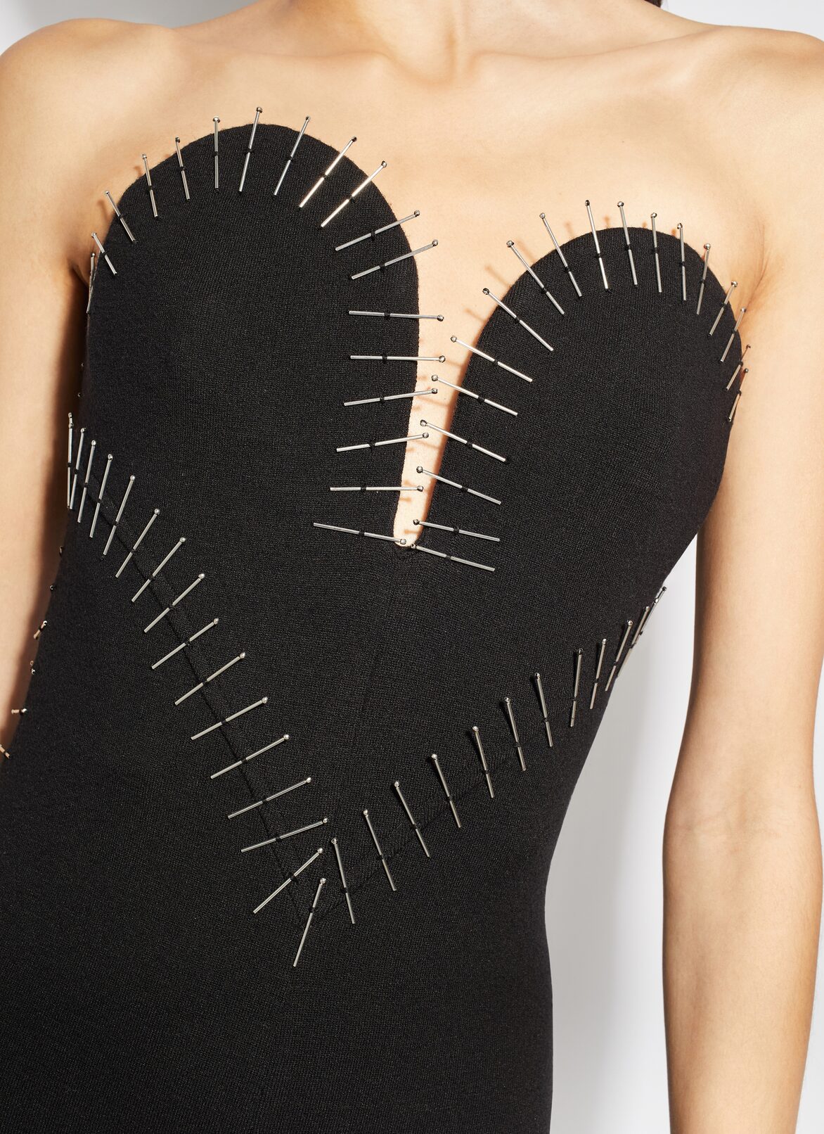 EMBROIDED HEART jumpsuit in wool ALAÏA  EMBROIDED HEART JUMPSUIT IN WOOL